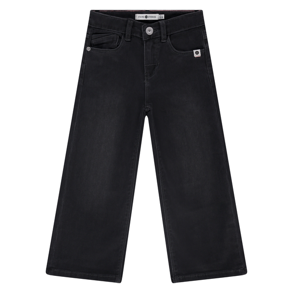 STAINS &amp; STORIES - Pantalon noir large - Fille