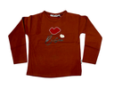 STAINS &amp; STORIES - T-shirt terracotta à longues manches - Fille