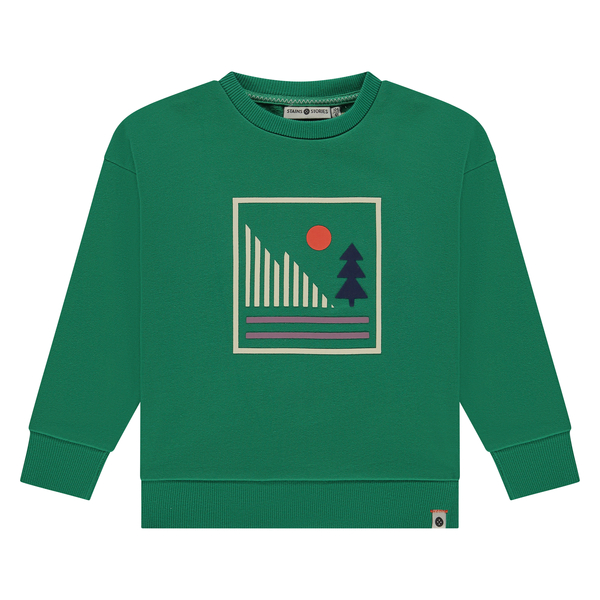 STAINS &amp; STORIES - Sweatshirt vert - Garçon