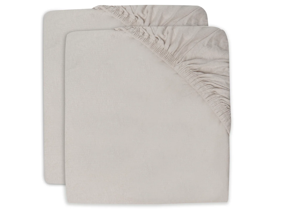 Jollein - Drap-housse 70/75x140/150 cm - Jersey - Nougat