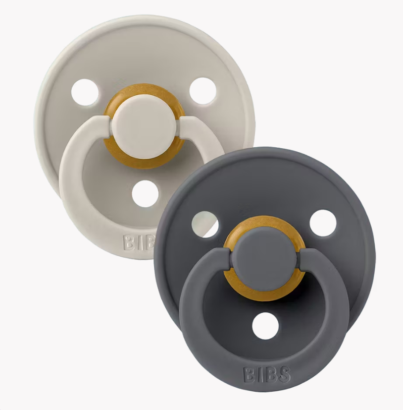 Bibs - Lot de 2 tétines - Symétrique Duo Sand/Iron - Taille 2