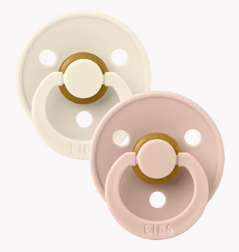 Bibs - Lot de 2 tétines - Ivory/Blush - Taille 3 - Symétrique