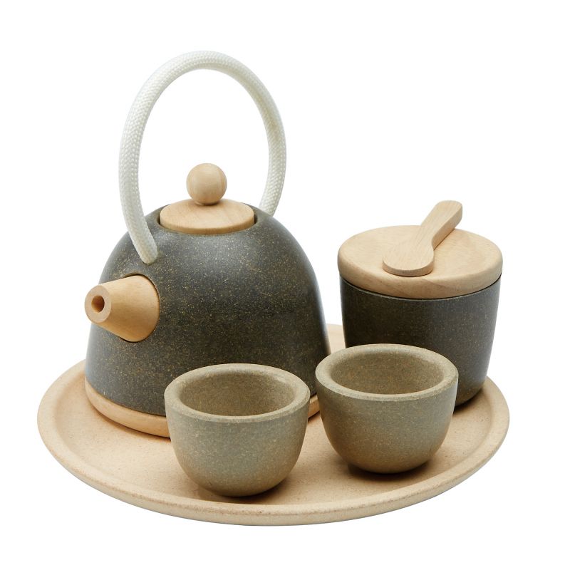 Plan Toys - Service à thé en bois recyclé