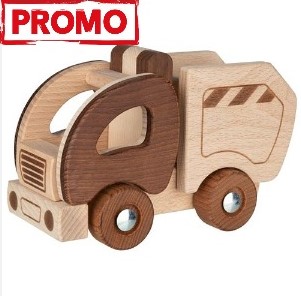 GOKI Nature - Camion poubelle en bois