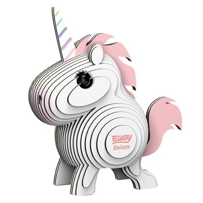 Eugy - Animal en 3D à monter soi-même - carton biodégradable - Licorne