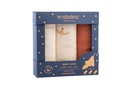 Nobodinoz - Tetras Pack Toffee - Boîte de 3 Langes - Baby Love 70x70