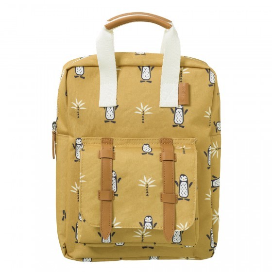 Fresk - Sac à dos enfant - Small - Pingouins - ocre