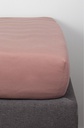 Kadolis - Drap housse coton bio - Bois de Rose - 90x200