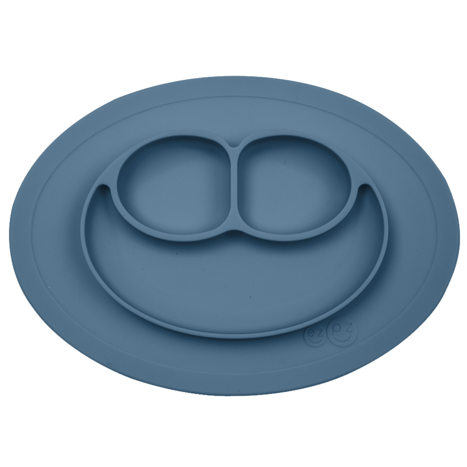 EZPZ - Assiette Antidérapante Mini Mat - Indigo