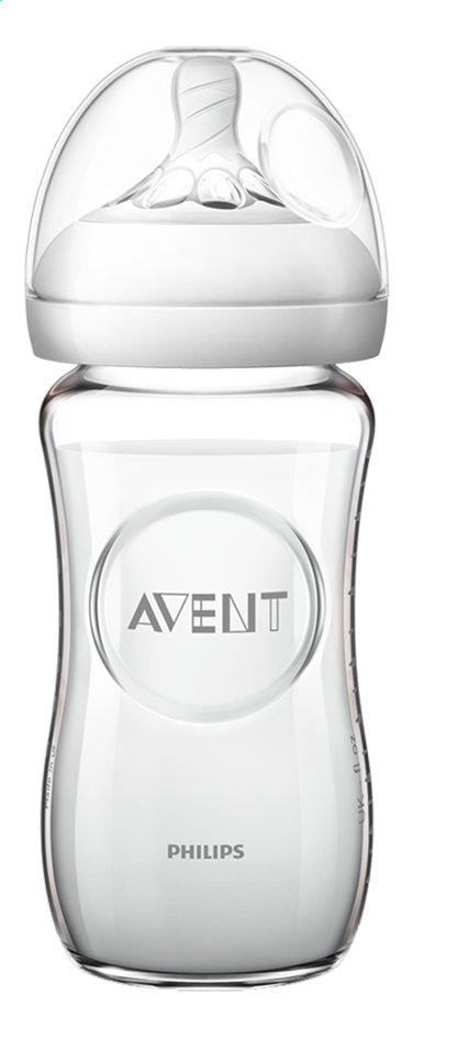 Avent - Biberon Natural en verre 2.0 transparent - 240 ml