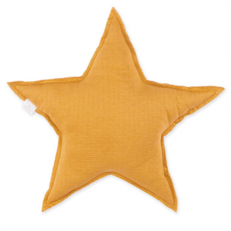Bemini - COUSSIN étoile 30cm ocre tetra jersey