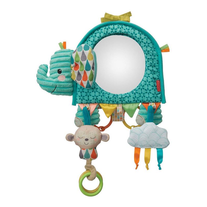 Infantino - Eléphant avec miroir - 3 activités en 1 jouet