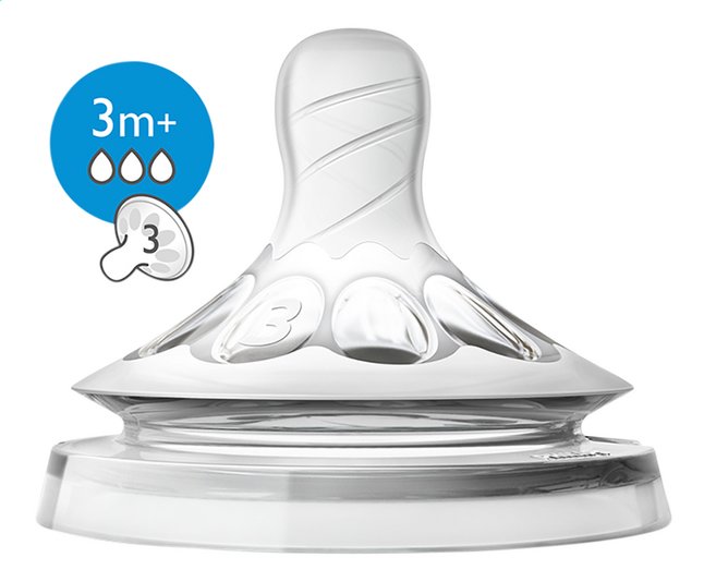 Avent - Tétine 2.0 Natural Response - 3 mois + - Débit 3