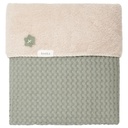 Koeka - Couverture pour Lit Bébé Teddy Oslo 75X100 - Shadow Green/Soft Sand