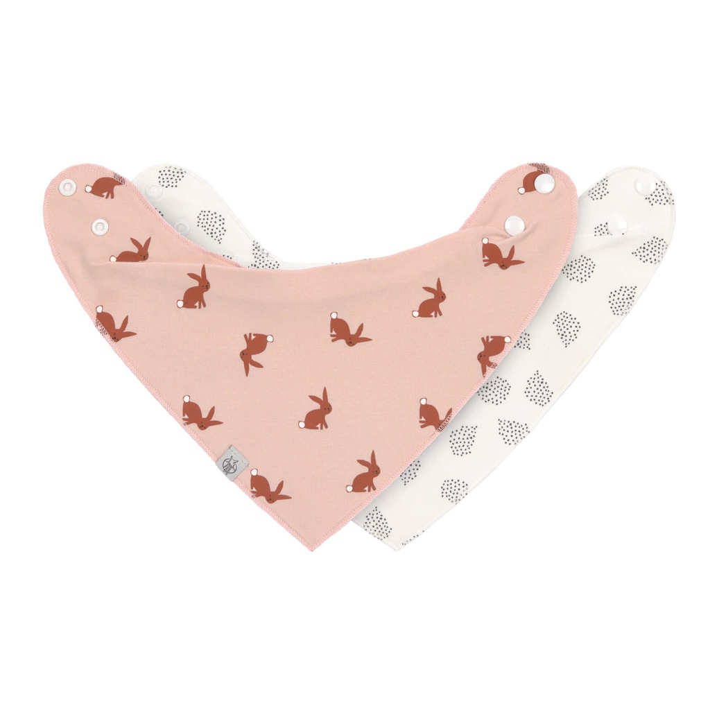 Lässig - Lot de 2 Bandanas Interlock - Little Forest Lapin