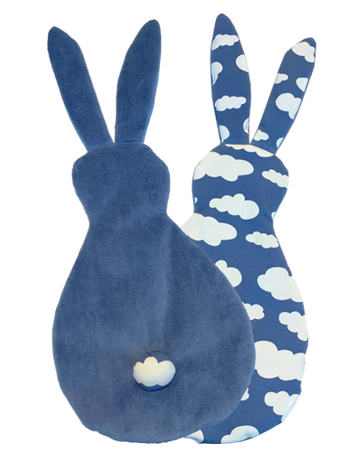 Ouatine et Cumulus - Doudou - Lapin Blue Sky