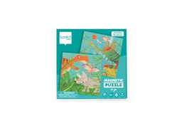 Scratch - Pack de 2 puzzles magnétique - Thème dinosaure