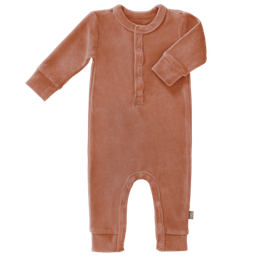 Fresk - Pyjama sans pieds en velours - rose - 6-12 mois