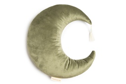 Nobodinoz - Coussin Lune Pierrot Velvet - Olive Green