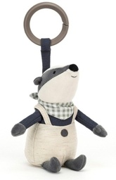 Jellycat - Little Rambler - Hochet blaireau/Badger rattle