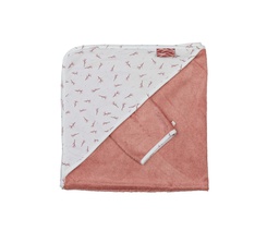 Pericles - Cape de bain + gant - Blush Allover