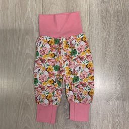 La Renarde - Pantalon Sarouel avec imprimé fleur rose (6 mois)