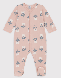 Petit bateau - Pyjama en molleton - Fleurs