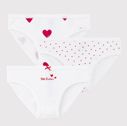 Petit bateau - Lot de 3 culottes - Coeur