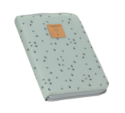 Lassig - Protège carnet de santé - Floral mint