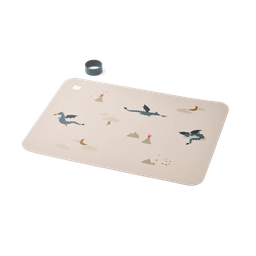 LIEWOOD - Set de table en silicone - Little Dragon/Dark Sandy