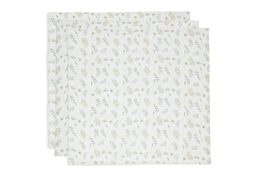 Jollein - Set de 3 langes Gaze de Coton 70X70 - Wild Flowers