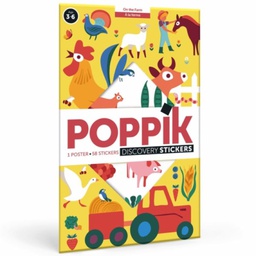 Poppik - Mon poster en stickers - A la ferme