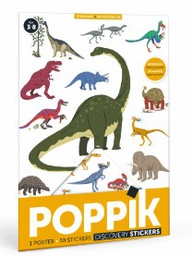 Poppik - Mon mini poster en stickers - Les dinosaures