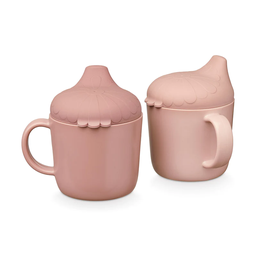 Cam Cam Copenhagen - Lot de 2 tasses d'apprentissage en forme de fleur - Mix de Roses