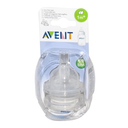 Avent - Tétine Airflex/Classic+ - 1m+ - Débit lent