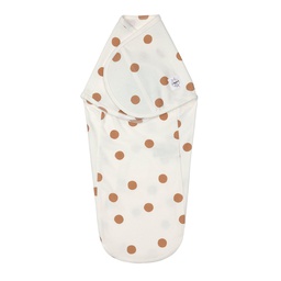 Lassig - Couverture d'emmaillotage GOTS - Big Dots/Blanc Cassé