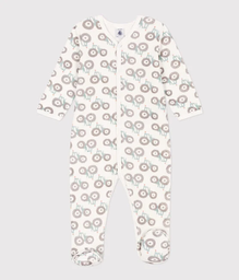 Petit Bateau - Pyjama bébé en velours - Tracteurs