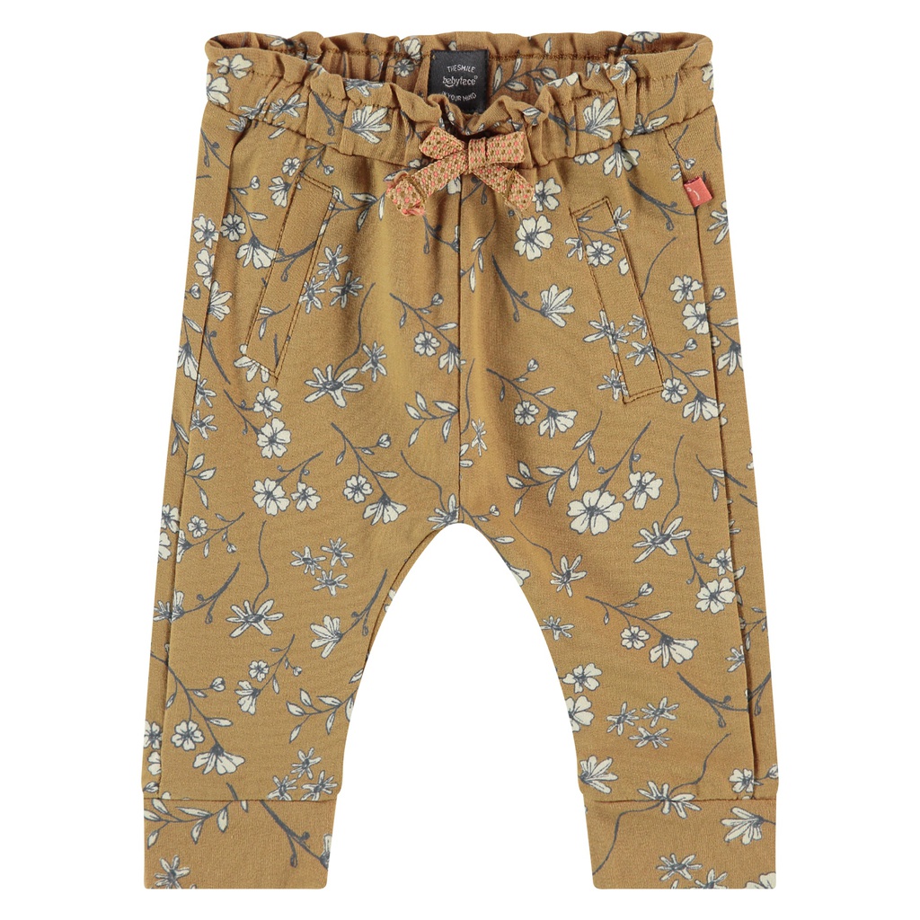 Babyface - Pantalon bébé fille - Fleurs/Curry