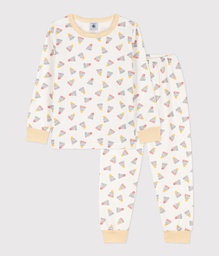 Petit Bateau - Pyjama imprimé bonnet en molleton