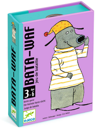 DJECO - Jeu de cartes bataille - Bata-waf - 3 à 6 ans