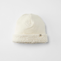 Cloby - Bonnet Reversible Teddy - Off White