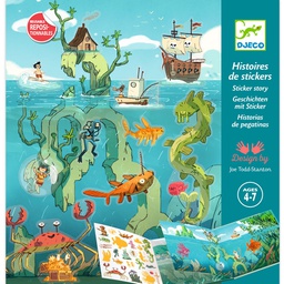 DJECO - Histoires de stickers - Les aventures en mer