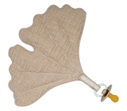 Quax - Doudou attache tétine - Ginkgo (Natural)