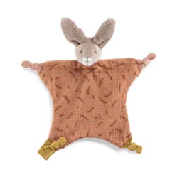 Moulin Roty - Doudou lapin argile avec broderie - Trois petits lapins