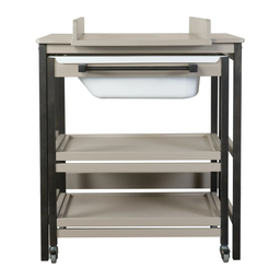[05051917EB] Quax - Table à Langer avec Bain - Smart - Stone-Eboni