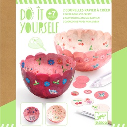 DJECO - Do It Yourself - Dans les airs - 2 Coupelles papier à créer - 7 ans +