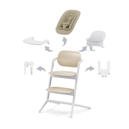 Cybex - LEMO - Chaise haute 4-en-1 - Sand White