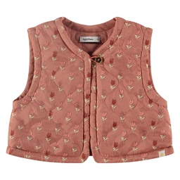 BABYFACE - Gilet réversible fille - Blossom avec motifs fleurs