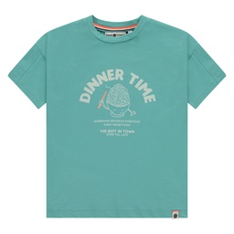 STAINS &amp; STORIES (BY BABYFACE) - T-shirt manches courtes garçon - Turquoise