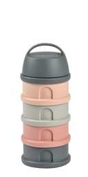 Beaba - Boite doseuse 4 compartiments - Mineral Grey/Pink